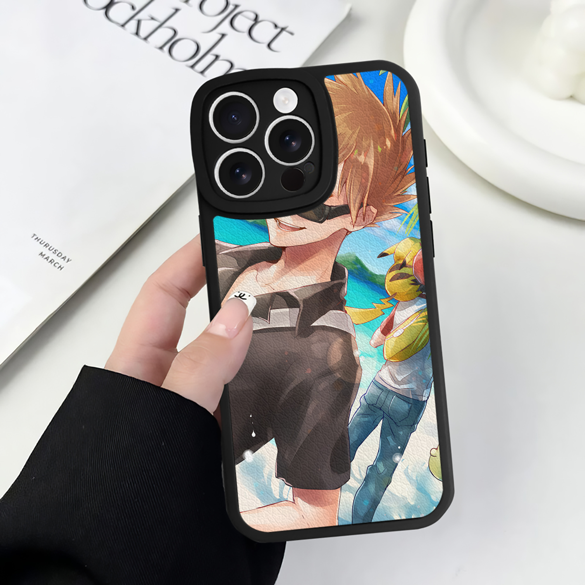 （画像用） ポケットモンスター Pokémon 【iPhone 16シリーズ対応】シリコンスマホケース（レザー調） 材質：シリコン